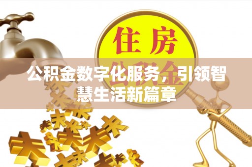 绥阳公积金数字化服务，引领智慧生活新篇章