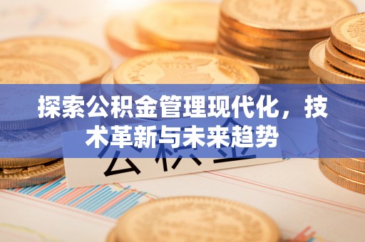 绥阳探索公积金管理现代化，技术革新与未来趋势