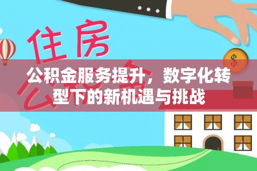 绥阳公积金服务提升，数字化转型下的新机遇与挑战