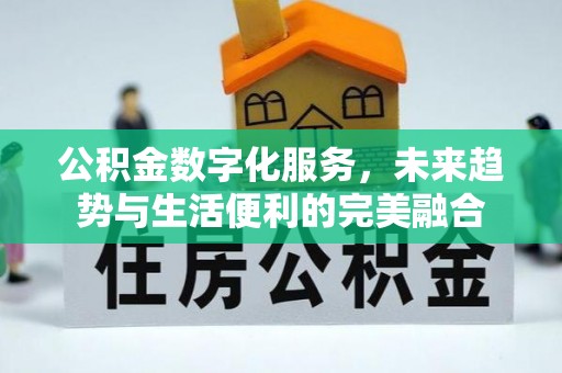 绥阳公积金数字化服务，未来趋势与生活便利的完美融合