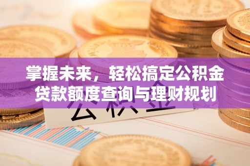 绥阳掌握未来，轻松搞定公积金贷款额度查询与理财规划