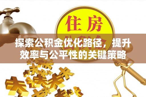 绥阳探索公积金优化路径，提升效率与公平性的关键策略